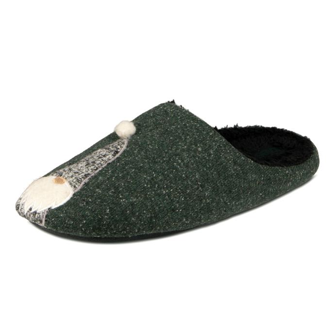 totes Mens Novelty Applique Mule Slippers Gnome Extra Image 3
